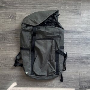 Lululemon Athletica Black and Gray Backpack